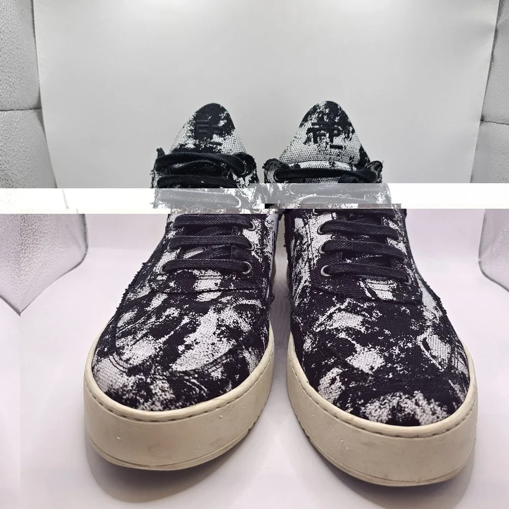 Filling Pieces Low Mondo Ripple Stroke Black Mens 11